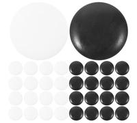 KONTONTY 100pcs Go Chess Pieces Resin Go Game Accessories Compact Educational Playthings for Home School Use Texture for