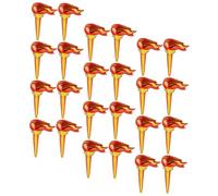 KONTONTY 100pcs Inflatable Torch for Realistic Flame Light Sticks Props for Themed Events Birthday Parties and Sports Competitions
