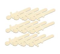 KONTONTY 100pcs People Shape Wooden Slices for Crafts Unfinished Blank Wood for Boys and Girls Art Projects Safe Wood Cutouts for Home Decor Parties and Holiday Decorations