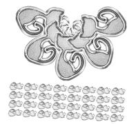 KONTONTY 100pcs Retro Cat-shaped Alloy Pendants Handmade Charms for DIY Crafts Jewelry Making, Easy to Operate Silver Cat Pendants Suitable for Sweater Chains and Accessories