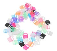 KONTONTY 100pcs Usb-c Dust Plugs Plastic Charging Port Covers Flexible Type-c Dustproof Caps for Mobile Phones Laptops Minimalist Design DIY Accessories Protection