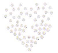 KONTONTY 100pcs White Base Gold Letter Beads for Bracelets Flat Round Acrylic Alphabet Spacer Beads DIY Jewelry Making with Polished Smooth Finish Comfortable Wear for Necklaces Key Chains