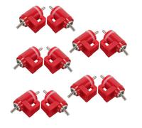 KONTONTY 10pcs Automatic Chicken Waterer Nipples Chicken Water Feeder for Poultry Easy to Install Quail and Pigeons Red Design