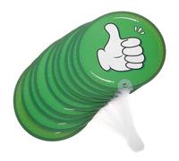 KONTONTY 10pcs Classroom Participation Paddles Double Sided Student Response Signs for Engaging Learning Plastic True False Boards for Teachers and Students