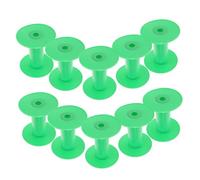 KONTONTY 10pcs Convenient Sewing Bobbins Durable Plastic Thread Spools for Craft DIY Embroidery and Sewing Machines for Organizing Twine Wire and Ropes