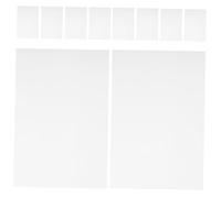 KONTONTY 10pcs Heat Shrinkable Sheets for DIY Craft Supplies Sturdy Shrink Film for Creative Handicraft Making Matte White Shrink Plastic for Heat Gun and Oven Use