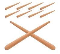 KONTONTY 10pcs Rhythm Sticks Kids Wooden Percussion Instrument Natural Hardwood Rhythm Sticks Guiro Tools for Music Education Interactive