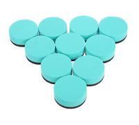 KONTONTY 10pcs Round Magnetic Whiteboard Erasers Bulk Pack Compact Dry Erase Eraser for School Office Home Use Miniature Board Cleaner with Strong Magnet for Glass and White Boards