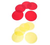 KONTONTY 10pcs Self-Adhesive Color Correction Gel Sheets for LED Tubes and Spotlights Colored Light Filter Film for Home Studio Stage Lighting with Warm Glow and Fade-Resistant Design