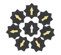 KONTONTY 10pcs Transforming Arrow Props Easy to Use Trick Accessories for Parties Performances Safe Creative for Imagination Entertainment