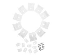 KONTONTY 10pcs Venetian Blind Support Frame Blinds Curtain Holder for Wall Curtain Holders Ceiling Bracket White Plastic
