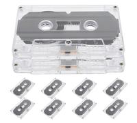 KONTONTY 10pcs Vintage Blank Cassette Tapes Clear Audio Recording Tapes for Music Speech DIY Projects Portable for Interviews Voiceovers and Instructional Use