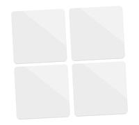 KONTONTY 10x10cm White Acrylic Mirror Plate Photo Backdrop Studio Props for Jewelry