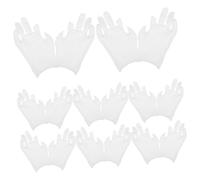 KONTONTY 12 Pairs Fingerless Cotton Gloves for Moisturizing and Working Breathable White Gloves for Adults Men Women for Crafting and Formal Occasions