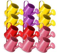 KONTONTY 12 Pcs Watering Cans for Small Iron Watering Tin Sprinkling Kettles Sized Garden for Hand Eye Coordination Random Colors Random Color