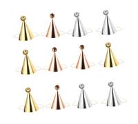 KONTONTY 12pcs Creative Birthday Caps Party Decorative Hats for Adults Comfortable Design for Birthday Parties Showers Photo Props Includes Silver Rose Gold