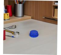 KONTONTY 12pcs Leak Plastic Bucket Lids with Built in Gasket Airtight Screw Seal Caps for Storage Containers Blue Covers for Chemical Paint and Food Buckets