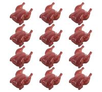 KONTONTY 12pcs Lifelike Artificial Roast Chicken Model for Photography and Kitchen Decor Realistic Faux Turkey Food Prop with Detailed Imitation Meat Texture Thanksgiving Display Ornament