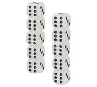 KONTONTY 12pcs Luminous Dice Small Night Glow Game Props for Board Games Rounded Corner Design for Dark Environments and Portable Dice for Endless Fun