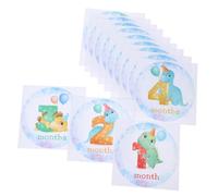 KONTONTY 12pcs Newborn Month Sticker Baby Photo Prop Milestone Sticker for Pregnancy Countdown Material