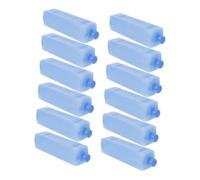 KONTONTY 12pcs Reusable Mini Ice Packs for Air Conditioner Fan and Refrigerator, Blue Pe Material with High Efficiency Cooling, Portable Cooler Ice Packs for Travel and Outdoor Activities