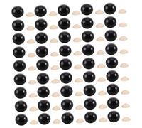KONTONTY 150pcs Black Safety Eyes for Crocheting with Washers Plastic Eyes for Plush Animals and Stuffed DIY Craft Supplies Childsafe and Secure for Amigurumi and Sewing Projects