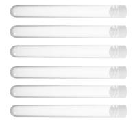 KONTONTY 15pcs Eyelash Brush Tubes with Caps, Empty Plastic Makeup Brush Holder Containers for Travel, Eyelash Extension and Mascara Cleaning Kit Organizer