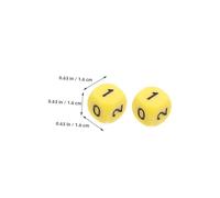KONTONTY 16pcs Acrylic Number Dice Set Bright Math Learning Safe Lightweight Teaching Tools for Classroom Home Tutoring Enhancing Logic and Problem Solving Skills