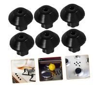 KONTONTY 16pcs Stove Grate Rubber Feet Gas Stove Foot Pad Replacement for Cooktop Slip Gas Parts Accessories