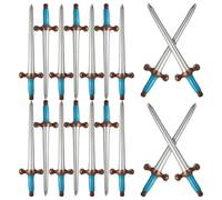 KONTONTY 18PCS Inflatable Pirate Swords Halloween Party Props Fun Sword for Pirate Games Cosplay Accessories and Birthday Celebrations
