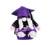 KONTONTY 1pc Graduation Theme Doll Purple Cloth Accessory Delicate Toy for Party Decoration Creative Gnome Design Lightweight and Sturdy for Celebrations and Events