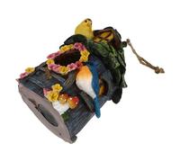 KONTONTY 1pc Outdoor Bird Nest Charming Hanging Bird House for Garden Porch Decor Tree Branch Hook Use Shelter for from Elements