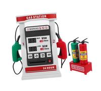 KONTONTY 1Set DIY Gas Station Model Kit for Educational Plaything with Voice Prompt Smart Counting Features Realistic Simulation for Learning Math Skills Interactive Play