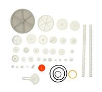 KONTONTY 1Set DIY Plastic Gear Pulley and Rack Kit for Science Education and Robotics Replacement Parts for Car and Robot