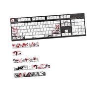KONTONTY 1set Dye Sublimation Keycaps for Mechanical Keyboards Original Height Design for Gaming and Office Use Easy to Clean Comfortable Touch