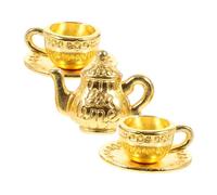 KONTONTY 1set Miniature Tea Dollhouse Tiny Teapot and Cups for Creative Play and Decoration Miniature Scenes for Projects and Photo Props
