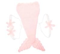 KONTONTY 1set Newborn Mermaid Photography Props Boy Girl Crochet Costume for Photoshoots Adorable Knitting Suit for Creative and Memorable Moments