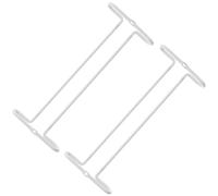 KONTONTY 2 pcs Upside Down Wine Goblet Rack Sturdy Iron Wine Glass Holder for Kitchen Cabinet Bar Restaurant Home Hotel Practical Hanging Stemware Storage Organizer