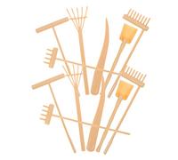 KONTONTY 2 Set Plastic Sand Table Rakes for Zen Garden Lightweight Smooth Rake Tools for DIY Sandbox Scenes Meditation Stress Relief Accessories for Adults