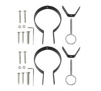 KONTONTY 2 Sets Italian Ham Stand Accessories Replacement Set with Black Iron Ham Holder, Simple and Practical Design, Easy to Clean, for Kitchen or Home Use