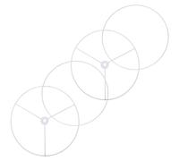 KONTONTY 2 Sets Lampshade Support Rings Iron Wire Frame Holder for Table Floor Pendant Lamps Resistant Brackets Compatible with Lamps Simple Sturdy Design
