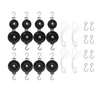 KONTONTY 2 Sets Metal Pulley Teaching Kit with Single and Double Pulleys for Middle School Physics Experiments Educational Mechanic Tool for Physics Classes Includes Ropes and Hooks in