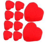 KONTONTY 20 Pairs Small Red Foam Heart Props for Stage Tricks Close Up Illusion Performance Interactive Enhance Family Fun and Bonding at Events