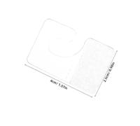 KONTONTY 200pcs Clear Self Adhesive Hang Tabs Plastic PVC Hooks Strong Load Bearing Compact Hanging Labels for Retail Store Display and Home Organization