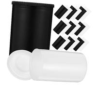 KONTONTY 20pcs Film Canisters with Caps Black and White Empty Camera Film Storage Containers