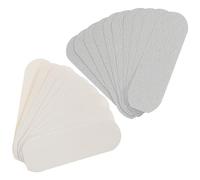 KONTONTY 20pcs Foot Skin Remover Sand Paper Pads Replacement for Pedicure File Refill, 2 Sets (Gray White, 10pcs Each) for Professional Foot Callus and Dead Skin Removal