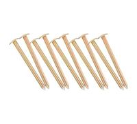 KONTONTY 20pcs Galvanized Survey Stakes with Cross Shape for Property Line Marking Low Profile Metal Ground Nails for Landscape Lawn Tarp Paver and Civil Construction Projects