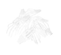 KONTONTY 20pcs Halloween Skeleton Hand Pendants DIY Necklace Charms Unique Lifelike Bones Decorations for Party Crafting and Costume Accessories