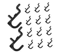 KONTONTY 20pcs Plastic Pegboard Hooks Hanging Tool Holders for Garage Warehouse Home Storage Sturdy Peg Hooks Easy Installation Organizer Accessories