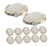 KONTONTY 20pcs Round Resin Blazer Buttons for Clothing Repair and Decoration Minimalist Single Hole Fasteners Suitable for Suits Jackets Coats Durable Craft Sewing Buttons